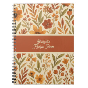 Golden Harvest botanical Recipe Book + Name