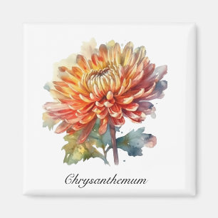 Golden Harvest Chrysanthemum, custom Magnet