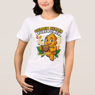 Golden Healer Pure Power Turmeric Root Graphic T-S Tri-Blend Shirt