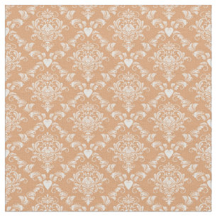 Golden Heart Damask Fabric