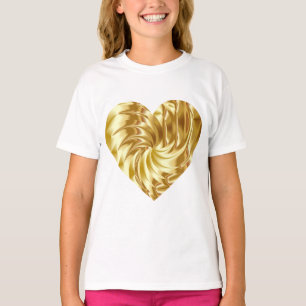 Golden Heart (Gold Shape of Love) T-Shirt