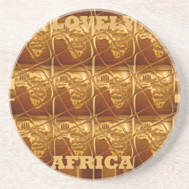 Golden Heart of Africa Coaster (Front)