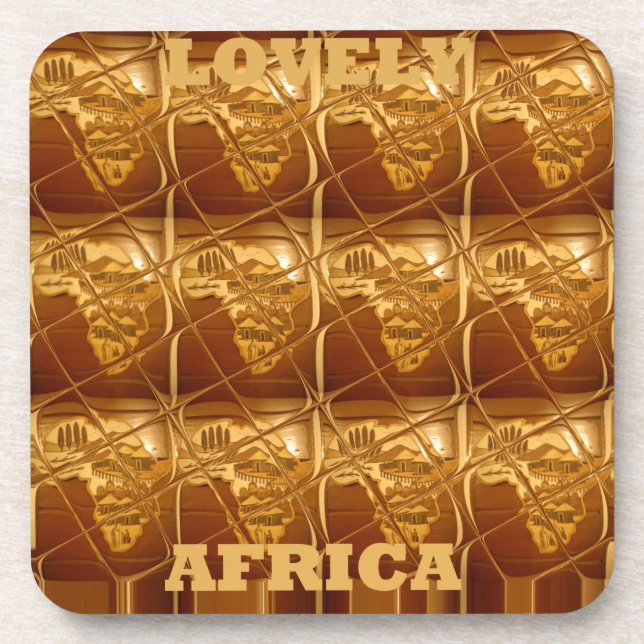 Golden Heart of Africa Coaster (Front)