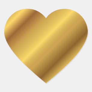 Golden Heart Sticker