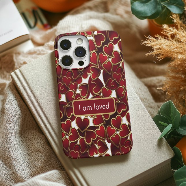 Golden Hearts Affirmation iPhone Case (Creator Uploaded)