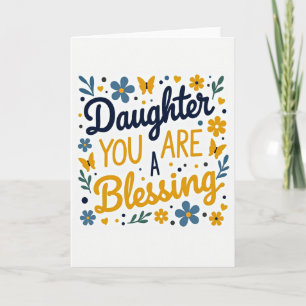 Golden Hearts Daughter Card