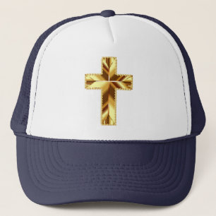 GOLDEN HOLY CROSS TRUCKER HAT