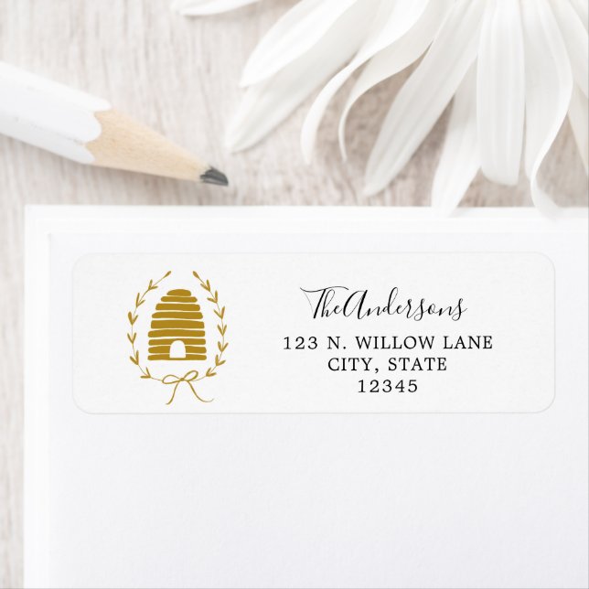 Golden Honey Bee return address (Insitu)