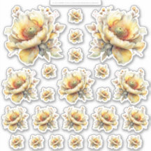 Golden Honey Fairy World – 2a - 24 Flowers Sheet