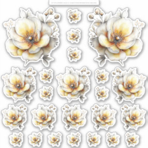 Golden Honey Fairy World – 2b - 24 Flowers Sheet