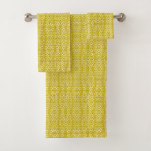 Golden Honeycomb Luxe Towel Set