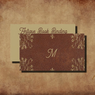  Golden Honeysuckles in leather look  Business Card