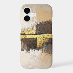 Golden Horizon – Minimalist Abstract Landscape