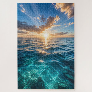 Golden Horizon Ocean Puzzle