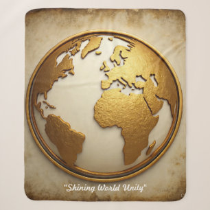 "Golden Horizon View" Sherpa Blanket