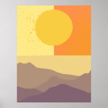 Golden Horizons: A Minimalist Sunset