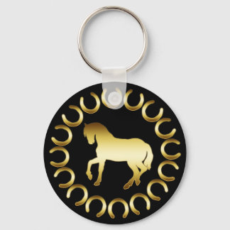 GOLDEN HORSE KEY RING
