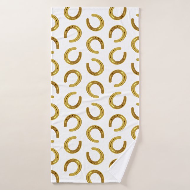 Golden horseshoe bath towel (Bath Towel)