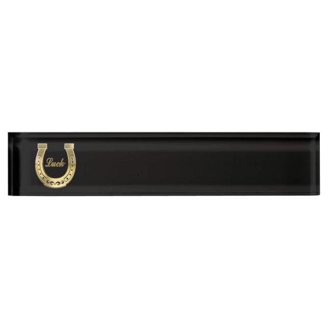 Golden horseshoe nameplate (Front)