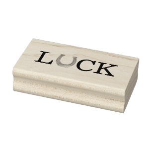 Golden horseshoe rubber stamp