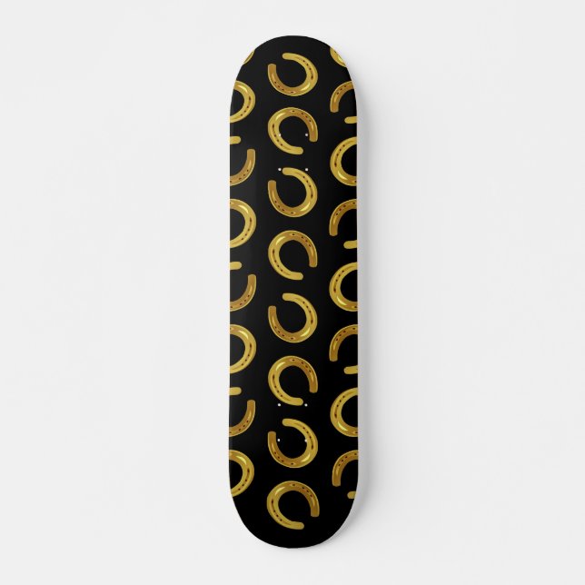 Golden horseshoe skateboard (Front)