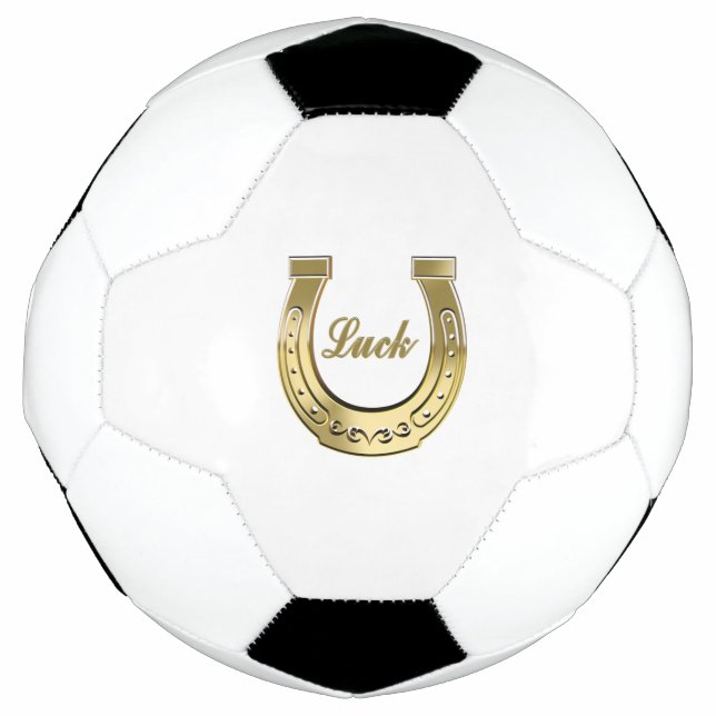 Golden horseshoe soccer ball (Front)