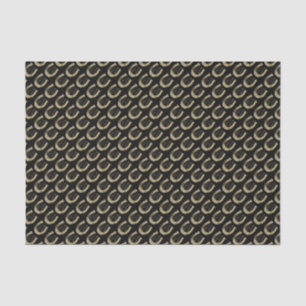 Golden horseshoe tissue paper