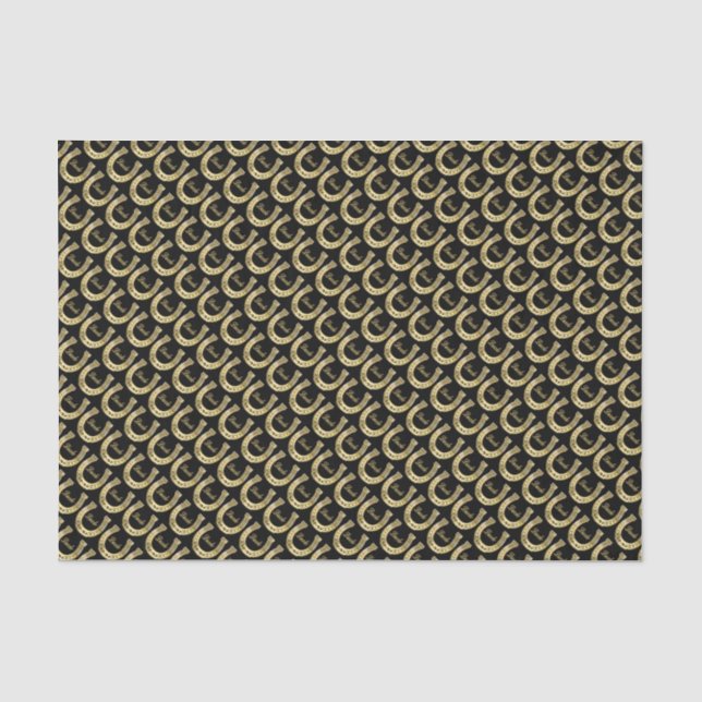 Golden horseshoe tissue paper (Front)