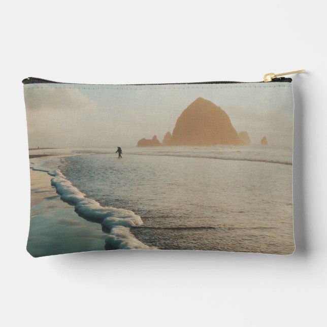 Golden hour at Cannon Beach  Accessory Pouch (Back)