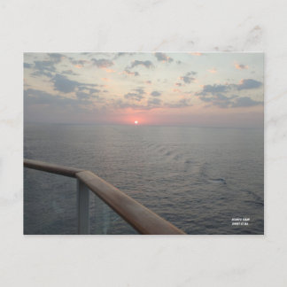 Golden Hour at Sea Postcard