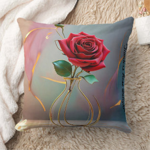 "Golden Hour Bloom" Cushion