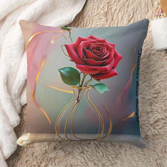 "Golden Hour Bloom" Cushion (Blanket)