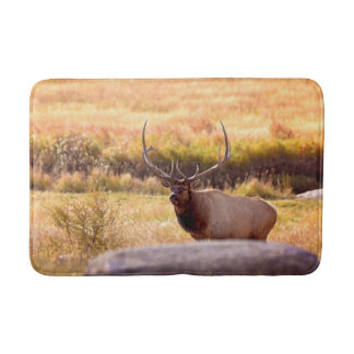 Golden Hour Bull Elk Bath Mat