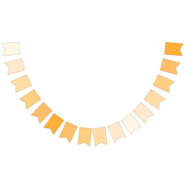 Golden Hour Bunting Banner Flags - Warm Gradient  (All)