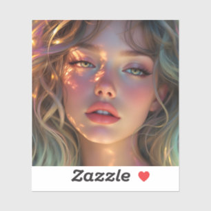 Golden Hour Dream – Radiant Angelic Portrait