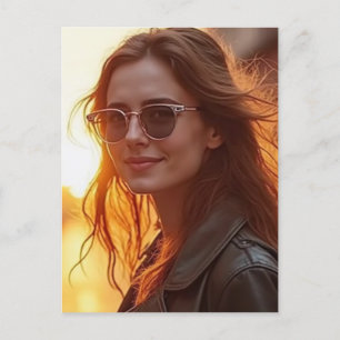 Golden Hour Elegance Postcard