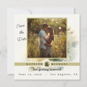 Golden Hour Embrace - Save the Date Invitation