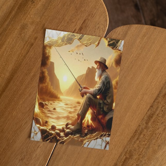 Golden Hour Fishing Postcard (Creator Uploaded)
