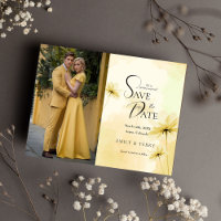 Golden Hour Grace Photo Wedding Save the Date