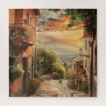 Golden Hour in Italian Alley 