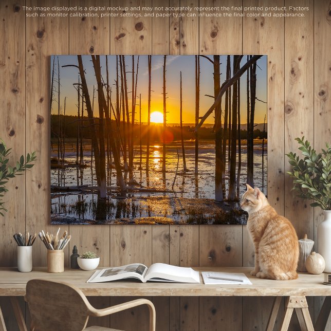 Golden Hour in Yellowstone Canvas Print (Creator Uploaded)