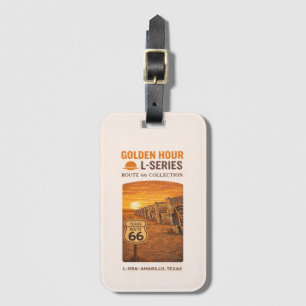 Golden Hour Route 66 L-Series   Amarillo Texas Luggage Tag
