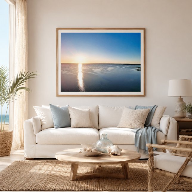 Golden Hour Seascape Drone Poster (Creator Uploaded)