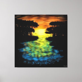 Golden Hour Serenity Canvas Print