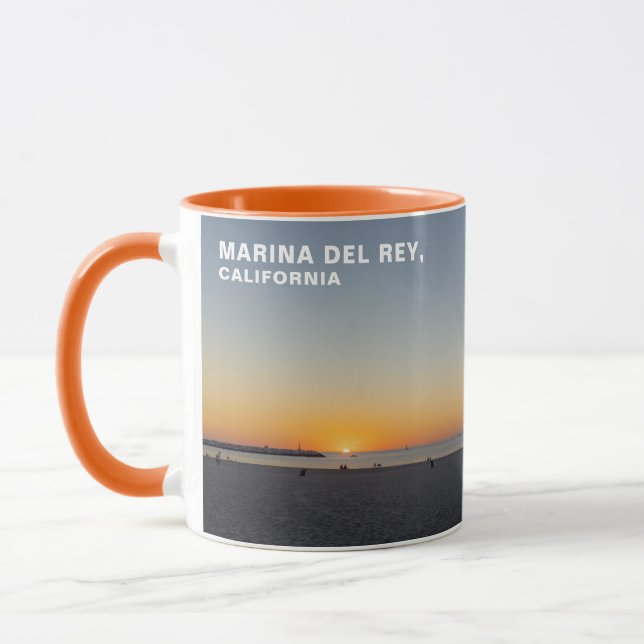 Golden Hour Sunset - MARINA DEL REY, CA Mug (Left)