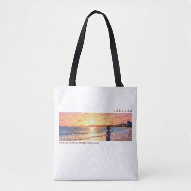 Golden Hour - Sunset Theme Tote Bag (Front)