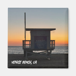 Golden Hour Sunset - Venice Beach, CA Magnet