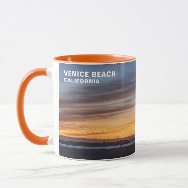 Golden Hour Sunset - Venice Beach, CA Mug (Left)