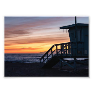 Golden Hour Sunset - Venice Beach, CA Photo Print