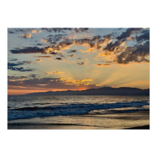 Golden Hour Sunset - Venice Beach, CA Photo Print
